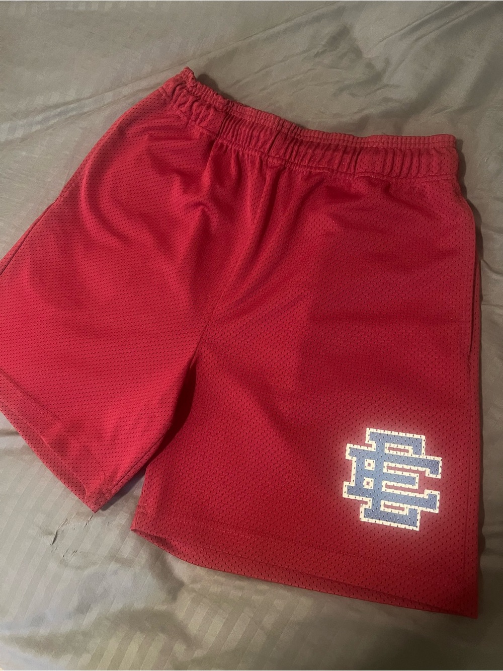 Eric Emanuel Red and Navy Short sz Large/34 100% Authentic